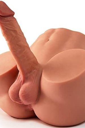 10.5 Lb 2 In1 Torso Male Sex Doll With Realistic Dildo And Testis, Anal Male Masturbator With Tight Hole For Men Masturbation, Gohya Unisex Sex Toy For Couple Brown