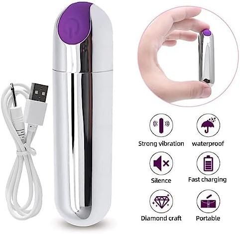 Bullet Vibrator For Precision Clitoral Stimulation, Mini Adult Massager For Travel Vibrant, Discreet Rechargeable Vibe With 10 Vibration Modes Waterproof Nipple G-Spot Stimulator Sex Toys For Women - Image 3