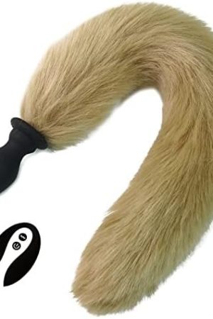 Fox Tail, Butt Plug With Smooth Long Fox Tail Anal Sex Toys Role Play Flirting Animal Tail/Anal Plug Fox Tail Sex Toys For Women/Cosplay Brown
