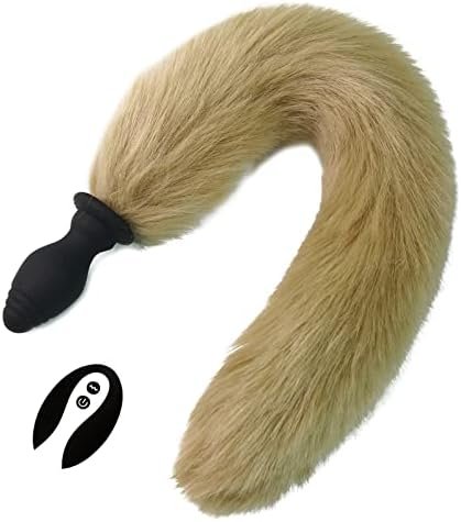 Fox Tail, Butt Plug With Smooth Long Fox Tail Anal Sex Toys Role Play Flirting Animal Tail/Anal Plug Fox Tail Sex Toys For Women/Cosplay Brown