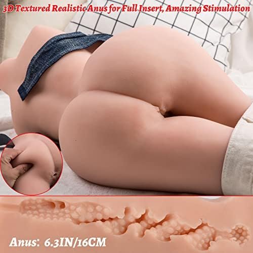 Shemale Sex Doll With Torso Realistic Dildo Breasts And Anal Lifelike Transsexual Love Dolls Hugh Penis Silicone Breast Anal Testicles Unisex Masturbator For Men Women Gay Couple Adult Sex Toy 20Lb - Image 2