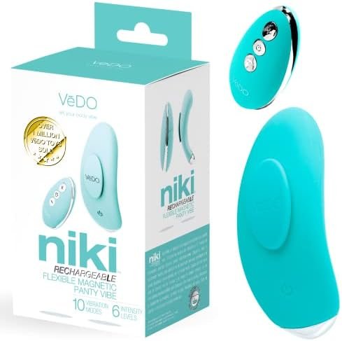 Vedo Niki Rechargeable Flexible Panty Vibe (Tease Me Turquoise) - Image 3