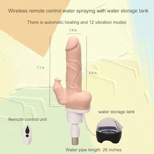 Premium Amausen Sex Machine For Women - Heated, Vibrating Automatic Thrusting Dildo With 3Xlr Connector - Remote-Controlled With Water Spray Features - Adult Sex Toys - Image 2