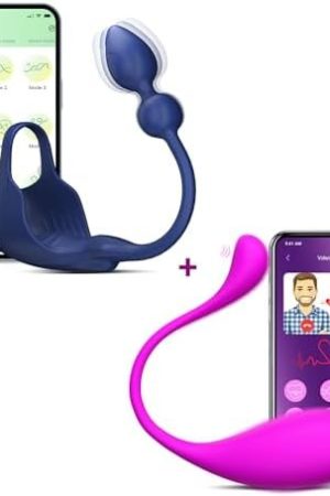 App Remote Control Vibrator & Vibrating Cock Ring Anal Vibrator