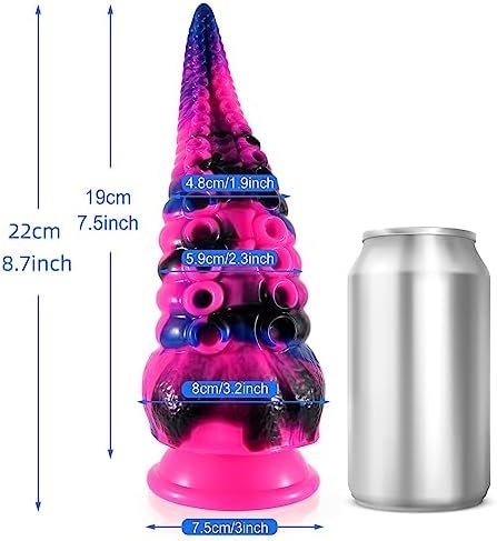 Shkanla 8.7Inch Tentacle Realistic Dildo, Silicone Huge Anal Dildo With Strong Suction Cup For Hands-Free Play, Big Monster Prostate Massager Anal Plug Thick Adult Sex Toys For Women Vaginal G Spot - Image 2
