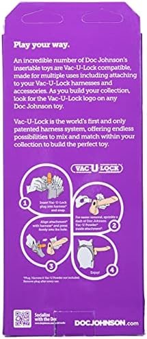 Doc Johnson Vac-U-Lock - The Realistic Cock - Ultraskyn - 8 Inch - F-Machine And Vac-U-Lock Harness Compatible Dildo - Caramel - Image 3