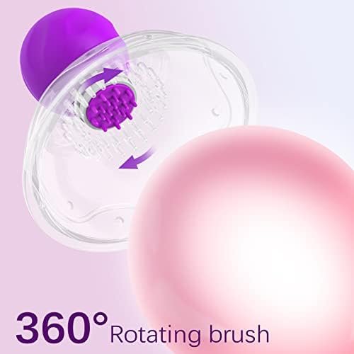 Wireless Nipple Massager,5.5" Diameter Bigger Version Vibrating Nipple Suckers With 360° Rotational Stimulation,10 Vibration Modes, Wireless Vibrator Sex Toys For Women,1 Pair - Image 3