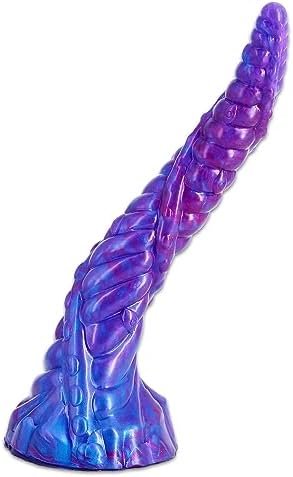 11Inch Long Anal Dildo With Suction Cup, Thrusting Silicone Unicorn Unisex Dildos Anal Beads Plug For Beginners Anal Training G-Spot Stimulation