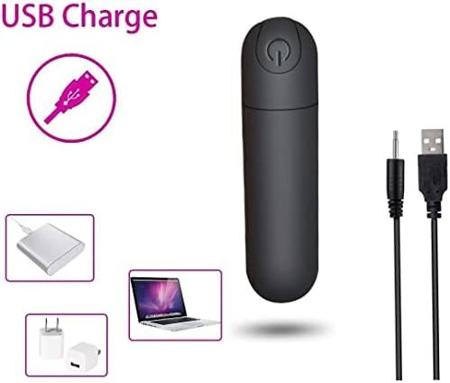 Bullet Vibrator For Women,Nipple & Clitorals Stimulator,10 Modes Mini Lipstick Massagerwaterproof Adult Sex Toy (Black) - Image 3