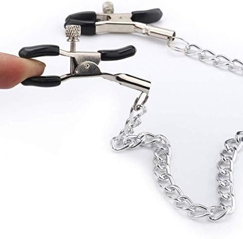 Nipple Clamps, Electric Shock Nipple Clamps,Adjustable Current Level Electric Nipple Clamps,Nipple Jewelry Non Piercing Dd24 - Image 2
