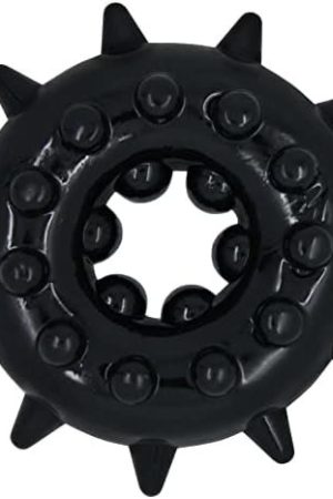 Textured Cock Ring - Stay Harder & Last Longer Black