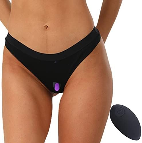 Hxfivver Remote Control Vibrator Panties, Vibrating Panties Eggs, Rechargeable Butterfly Bullet Clitorals Stimulator For Women Dildo Massage Wearable Clit G Spot Adult Sex Toys Couples, Black