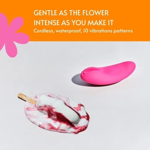 Sweet Vibes Tulips Vibrating Massager With 10 Settings, External Massager For Women And Couples, Hand Massage Bullet Vibrator, Silicone, Waterproof & Rechargeable Bullet Vibrator For Women, Raspberry - Image 3