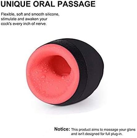 Upgraded Male Masturbation Toys Men Adult Sex Toy Automatic Waterproof Penis Vibrating Cup Electronic Automatic Masturbation Cup Red - Image 2