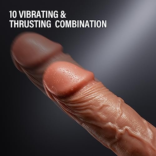Thrusting Dildo Vibrator Sex Toys - 7.52“ Realistic Baseball Vibrating Dildo Heating Vibrators With 10 Thrusting & 10 Vibrating Modes For G Spot Anal Dildos, Sex Machine Adult Sex Toy For Women Couple - Image 2