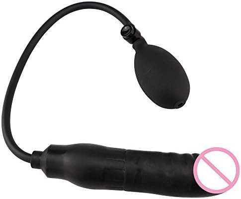 Silicone Adult Sex Toy Expand Inflatable Butt Anal Plug - Body-Safe Medical Grade Waterproof Butt Sex Toy For Male, Female And Beginners (Black Classic Style)-B - Image 3