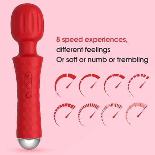 Corexpower Av Vibrator Adult Sex Toy, Female Wand Massager For Clitoral Stimulation G-Spot Vibrator For Female Pleasure, Adult Sex Toy With 21 Vibration Modes, Rechargeable Mini Vibrator For Couples - Image 2