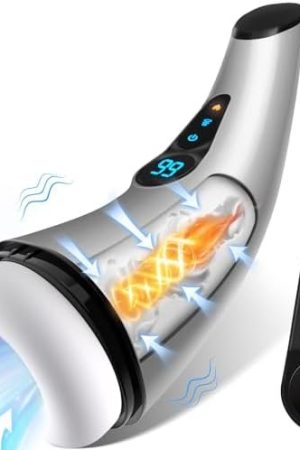 Sex Toys For Men Male Masturbator - Adult Masturbators Penis Pump With 9 Sucking & Vibrating Modes, 3D Textured Sleeve Heating Mens Toy Stroker, Lcd Display Pocket Pussy
