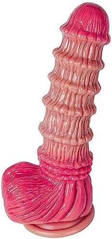Huge Monster Fat Silicone Dildo: 11 Inch Realistic Ribbed Textured Giant With Big Suction Cup - Extra Large Thick Dildo For Women - Prostate Massager - Xxl Sex Fantasy Dildo Toy For Adults