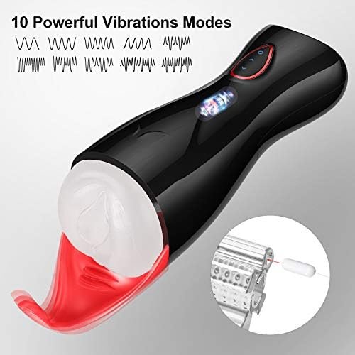 Male Masturbator With Powerful Vibration & Suction Modes, Adorime Electric Masturbation Cup For Men With 3D Textured Tight Vaginal, Pocket Pussy For Oral Sex With Women Sexy Moans, Sex Toys For Men - Image 2