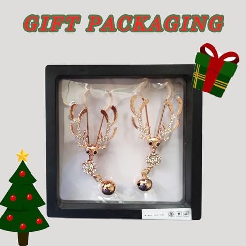 Jesakmie Nipple Clamps, Non Piercing Decorative Deer Adjustable Stimulator Body Jewelry Breast Nipple Clamp Toy For Adult Women Female Couple Sex Toys Games Pleasure (Gold) - Image 2
