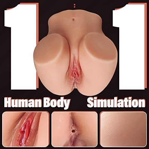 Sex Doll Male Masturbators, Pocket Pussy Ass With Thrusting Anal Sex Stroker Sex Dolls Male Adult Sex Toys For Men Realistic Torso Silicone Juguetes Sexuales (9.5X8X6.7Inch, 8.5Lb) - Image 2