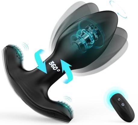 Vibrating Butt Plug Anal Toys, Adult Sex Toys For Men Prostate Massager, 10 Vibrating Rotation Mode Male Sex Toy With Remote Control, Anal Plug Sex Toys For Men & Women