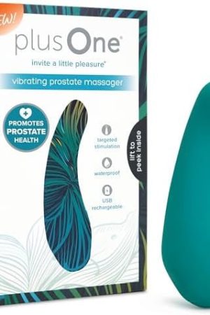 Plusone Vibrating Prostate Massager - 4.6โ External Male Perineum Stimulator With 10 Vibration Modes, Waterproof & Rechargeable