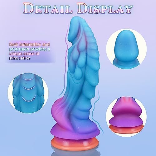 Dragon Dildo Huge Dildo Sex Toy, Luminous Monster Dildo Suction Cup Dildo - Image 3