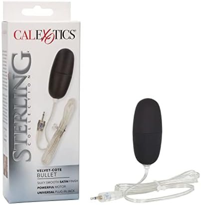 Calexotics Novelties Sterling Collection, Standard Velvet Bullet, 2.2-Inch, Black
