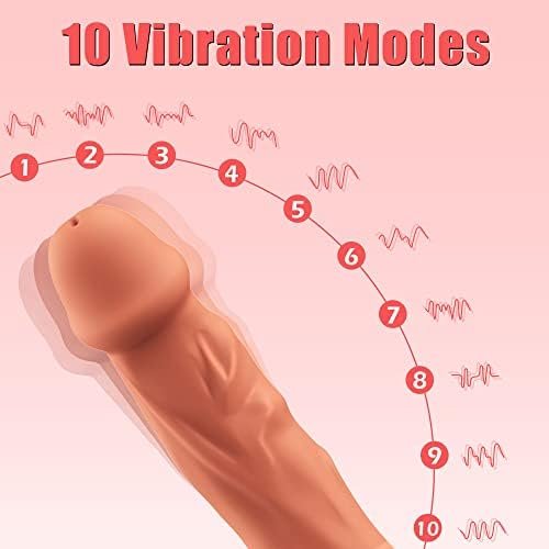 Dankis Realistic G-Spot Vibrator , Dildos Adult Sex Toys With 10 Vibration Modes, Pleasure Toys For Women Clitoral Vagina & Anal - Image 3