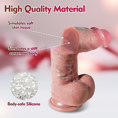 Sex Toys Huge Thick Dildos - 2'' Diameter Realistic Silicone Dildos Anal Dildo With Strong Suction Cup For Hands-Free Play, Adult Sex Toys Big G Spot Dildo Lifelike Penis Adult Toys For Women Couple - Image 3