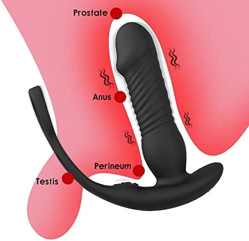 Thrusting Dildo Wearable Vibrator Adult Sex Toys Massager With Remote Control, 3 Thrusting & 16 Vibrating Dildo Anal Vibrator Butt Plugs For Woman Man Gay Couple - Image 2