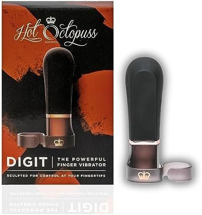 Hot Octopuss | Digit Finger Bullet Vibrator | Powerful & Rechargeable | Discreet Female Sex Toy | Rumbling Clitoral Stimulator | Solo & Partner Play | 100% Waterproof | Usb Recharge