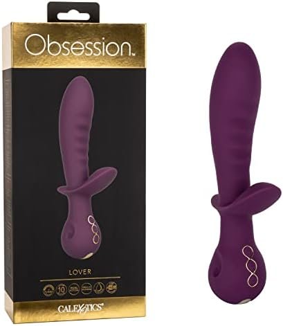 Calexotics Obsession Lover Vibrator – Premium Rechargeable Silicone Rabbit Massager Sex Toy For Women - Purple