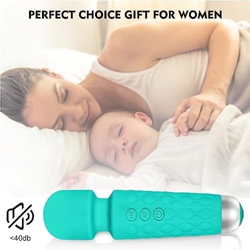 Personal Vibrator Wand, Personal Massage For Women,Sex Toys,Vibrator For Her | Sex Toy | Personal Wand Massager, Quiet Female Adult Toys,Light Blue - Image 3