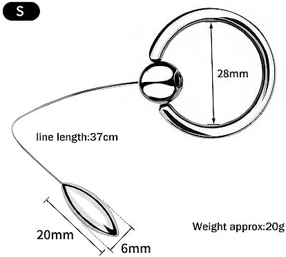 Kutocesy The Bullet Urethral Sound, Glans Rings, Penis Bladder Dilators, Erotic Toys, Stainless Steel Male Urethral Plugs Probe Tubes Dilators For Male Masturbators (L) - Image 2