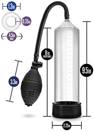 Blush Performance Vx101 - Male Enhancement Pump - Beginner Penis Pump For Enlargement - Synthetic Rubber Ball Pump For More Suction - Soft Comfortable Sleeve - Helps With Ed - Sex Toy For Men - Clear - Image 3