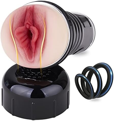 Male Masturbators 3D Realistic Adult Toy, Men'S Sex Doll Ultra-Soft Silicone Sleeve Pleasure Sex Toys Pocket Stroker With Lifelike Textured For Men Black