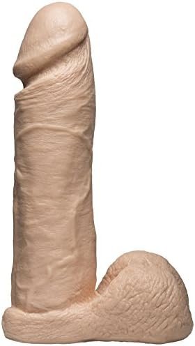 Doc Johnson Vac-U-Lock - The Realistic Cock - 8 Inch - F-Machine And Harness Compatible Dildo - Vanilla