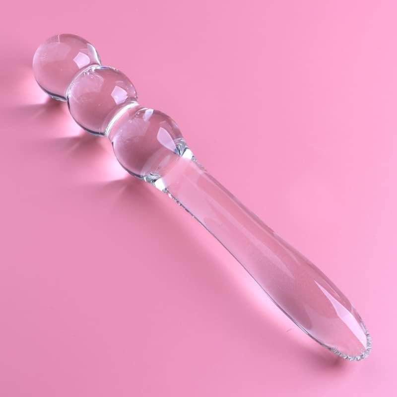 Glass Bead Anal Butt Plugs,Crystal Double-Ended Penis Dildo G-Spot Pleasure Anal Butt Plug Stimulator Beginner - Image 3