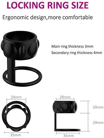 Wsffer Penis Ring Men'S Delay Toy、 Couple Orgasm Penis Ring、Couple Stimulation Orgasm Penis Ring、 Elastic Silicone Vibrating Ring Retractable Penis Ring、 Men'S Penis Ring To Enhance Couple Sex - Image 2