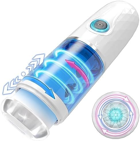 Automatic Blowjob Thrusting Rotating Sex Machine Male Masturbator, Adult Sex Toys For Men, Men'S Sex Toy Stroker Penis Vibrator, Hands Free Masturbators Pocket Pussy For Men Masturbation Pleasure