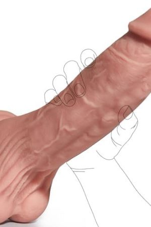 9” Realistic Thick Dildo For Safe Penetration, Firm Silicone, With Strong Suction Cup For Hands-Free Fun, Lubisey Large G-Spot Dildos With Unique Texture For Women Pleasure Sex Toy For Men