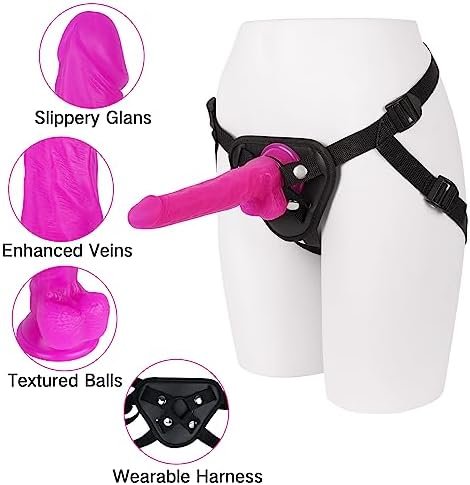 Strap On Dildo, Dildo With Suction Cup Wearable Realistic Silicone Dildo Adult Sex Toy For Female Masturbation Women Lesbian Couples And Gay(7.6 Inches - Image 2