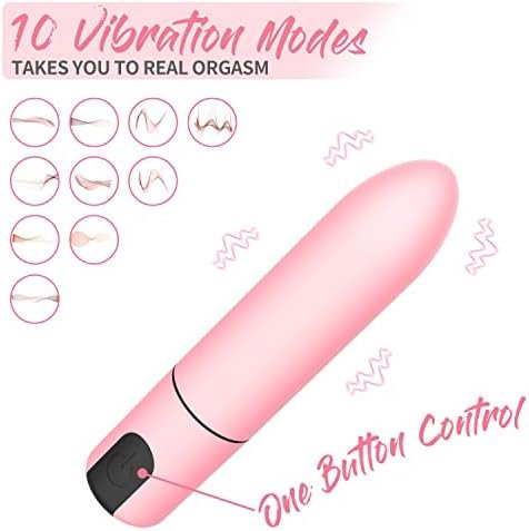 G Spot Bullet Vibrator Clitorals Stimulator - Usb Rechargeable For Travel - 10 Modes Portable Waterproof Mini Nipple Vaginal Anal Massager Adult Sex Toys For Women(Pink) - Image 2