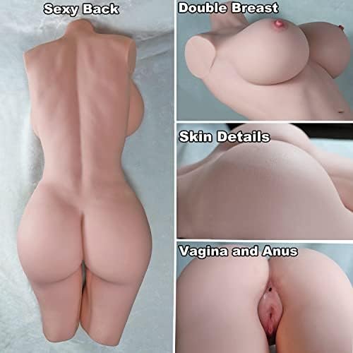 Large Aircraft Cup Sex Love Doll Soft Breasts 3 In 1 Pocket Pussy Ass Male Stroker Toy With Big Boobs Vaginal And Anal, Realistic Masturbator For Men, No Head 18.5Lb - Image 3
