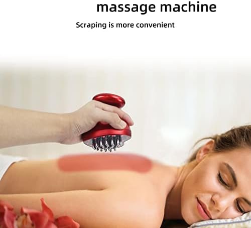 Novier Lymphatic Drainage Machine, Gua Sha Massage 3 In 1 Micro-Electric, Meridian Massage Brush (Red) - Image 2