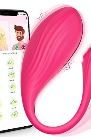 Bullet Vibrator Adult Sex Toys, Wearable Panty Vagina Stimulator Mini Egg Vibrator With App Remote Control Vibrating Ball G Spot Clitoral Anal Toys For Couple (Pink)