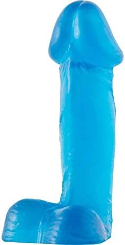 Si Novelties Cock With Balls Dildo, Blue, 3 Inch, 2.4 Ounce